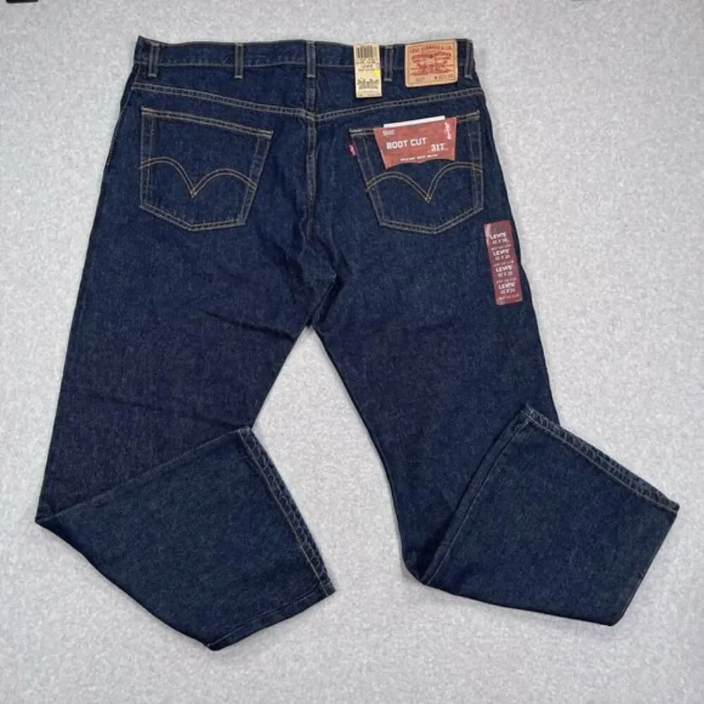 NEW Y2K Levis 517 Boot Cut Jeans Mens 42 x 30 (41x31) Dark Wash Deadstock Cowboy